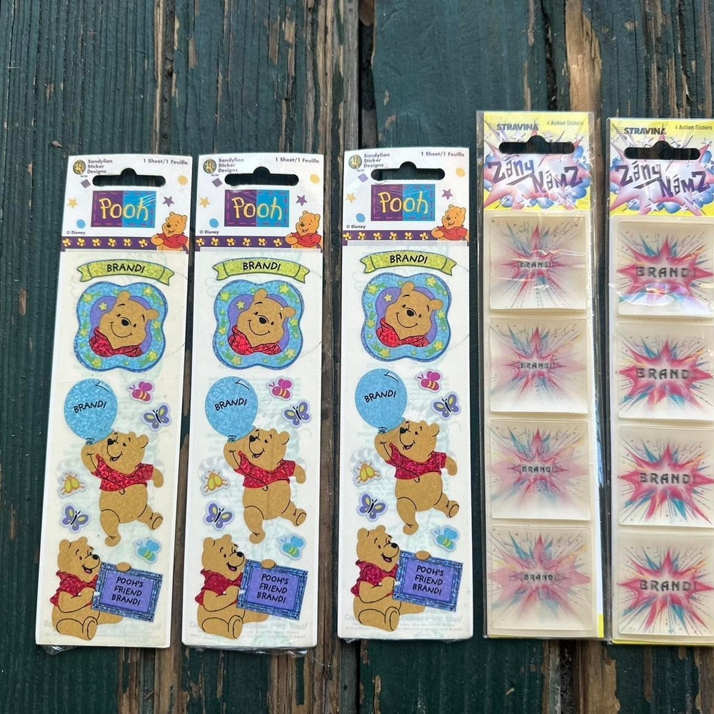 Brandi Winnie the Pooh stickers bundle #kidcore